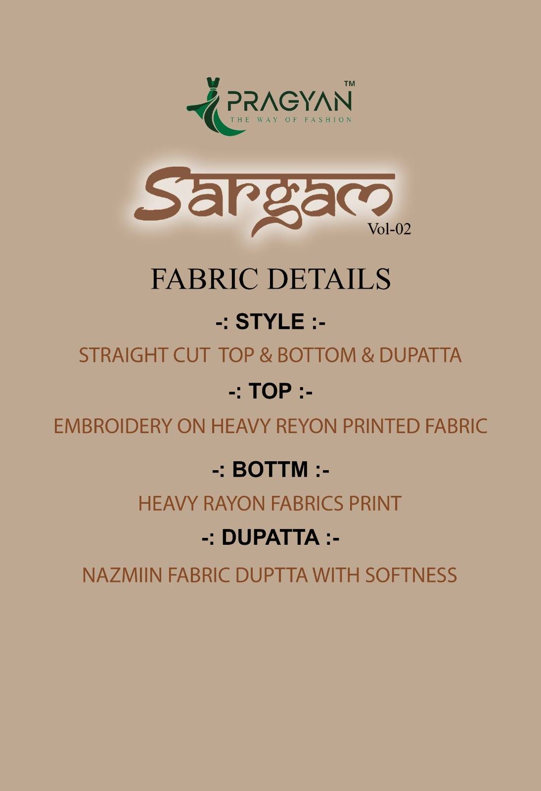SARGAM VOL 2 By PRAGYAN Designer Ethnic Wear Collection Rayon Kurtis At Wholesale Price